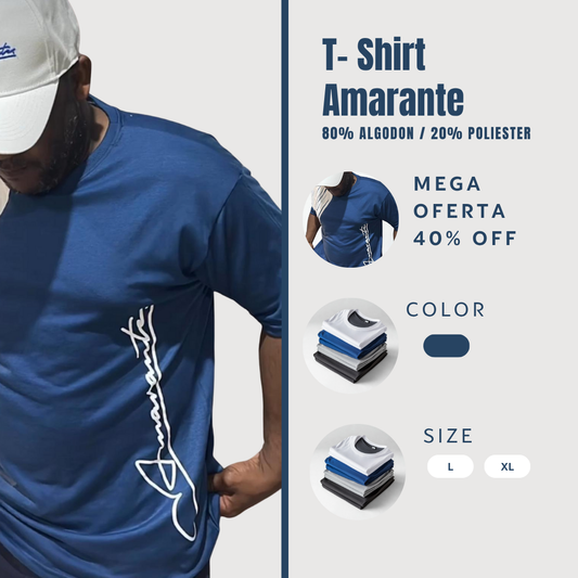 T- Shirt Amarante OFERTA!